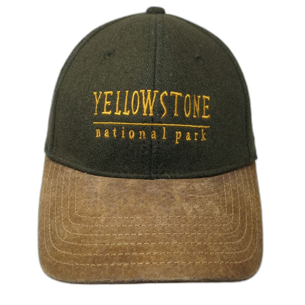 Triangle Sport Green One Size Baseball Cap Yellowstone National Park Brown Brim